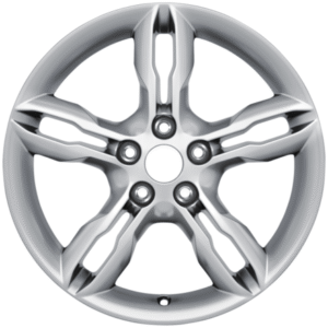 Platišče iz lahke zlitine 17" 5 x 2 kraki, nikljev sijaj